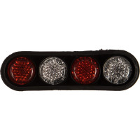 Декоративные болты для крепления номерного знака ГЛАВДОР GL-109 отражающие, красно-белые 4 шт. 50489