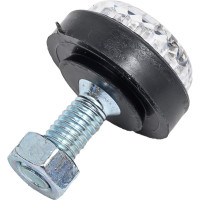 Декоративные болты для крепления номерного знака ГЛАВДОР GL-133 отражающие, белые 4 шт. 50546