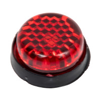 Катафот-саморез для номерного знака ГЛАВДОР GL-110 отражающий, красно-белый 4 шт. 50490