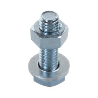 Пакет болт с гайкой и шайбой Метизный двор цинк м6х20мм 12 шт. 4607173901705