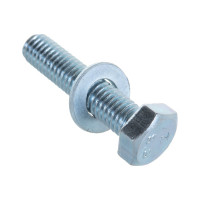 Пакет болт с гайкой и шайбой Метизный двор цинк м8х35мм 6 шт. 4607173901774