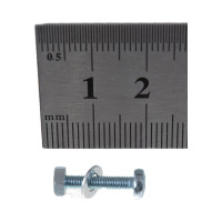 Пакет винт п/ц с гайкой и шайбой Метизный двор цинк м3х16мм 50 шт. 4607173901859