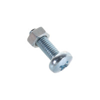 Пакет винт п/ц с гайкой и шайбой Метизный двор цинк м5х16мм 20 шт. 4607173901927