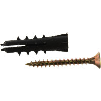 Пакет дюбель РДК Метизный двор 6х30мм + шуруп 4х35мм 15 шт. 4607173902139