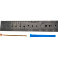 Пакет дюбель РДК Метизный двор 6х60мм + шуруп 4х70мм 10 шт. 4607173902160