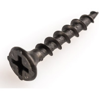 Саморез по дереву для ГКЛ Метизный двор 3,5х25, крупная резьба, оксидированный 1 кг 4690441020482