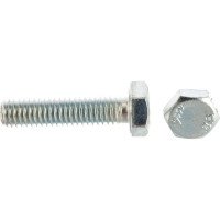 Болт Стройметиз М6х25 DIN 933, класс прочности 8.8, цинк уп. 70 шт. 3021234