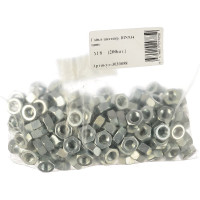 Шестигранная гайка Стройметиз DIN934 М8 цинк 200 шт. 3030058