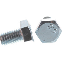Болт Стройметиз полная резьба DIN933 М8х12, класс прочности 5.8, цинк 100 шт. 3011598