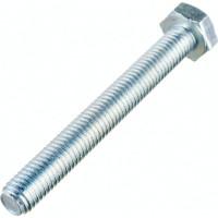 Болт Стройметиз полная резьба DIN933 М10х80, класс прочности 5.8, цинк 10 шт. 3012138