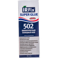 Секундный цианакрилатный клей IRFIX Super Glue 502 бесцветный 20 гр 20071