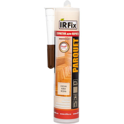 Герметик для паркета IRFIX Parquet акриловый 310мл "Сосна, Клен, Ясень" 20027