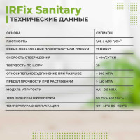 Герметик силиконовый санитарный IRFIX Sanitary белый 310мл 20004