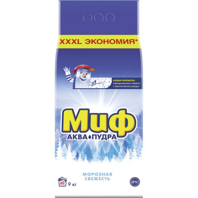 Стиральный порошок МИФ 3в1Морозная свежесть 9 кг 0001003751 602423