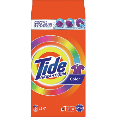 Стиральный порошок автомат TIDE 12кг Color 8001841053356 0001230215 606542