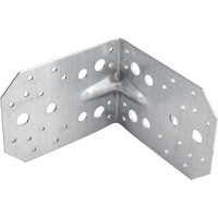 Крепежный уголок КРЕПКО-НАКРЕПКО 130x130x100x2.0 усиленный 45491