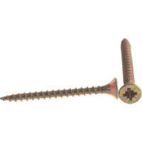 Шуруп для дерева Саморезик 3х30 универсальный потай, желтый цинк, Pz-1, 1000 шт SYZ-3х30-1000