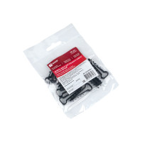 Дюбель-хомут для плоского кабеля EKF 6х12 мм черный 10 шт. plc-cd-6x12b-r