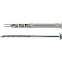 Фасадный дюбель с шурупом Tecfi шлиц TORX, прессшайба 10x140 25 шт 147651