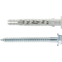 Фасадный дюбель с шурупом Tecfi шлиц TORX, прессшайба 10x80 4 шт 147656