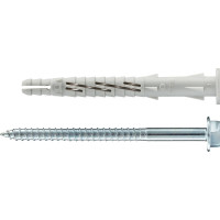 Фасадный дюбель с шурупом Tecfi шлиц TORX, прессшайба 10x100 30 шт 147649