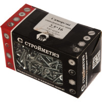 Саморез Стройметиз 2,5х16 универсальный, белый цинк уп. 500 шт. 2150033