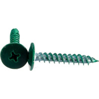 Саморез Стройметиз 4,2х25 металл-металл с прессшайбой, RAL 6005 уп. 200 шт. 2530094