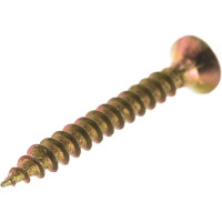 Саморез Стройметиз 3,5х30 универсальный, желтый цинк уп. 200 шт. 2140453