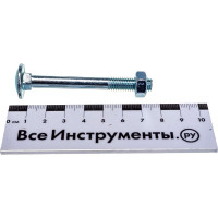 Болт Tech-Krep/Zitar DIN603 мебельный оцинк. М8х70 с гайкой 4 шт 108771