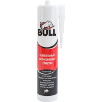 Нейтральный силиконовый герметик Bull прозрачный 280 мл NT905