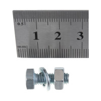 Пакет болт с гайкой и шайбой Метизный двор цинк м6х16мм 15 шт. 4607173901699