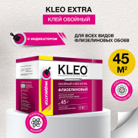 Обойный клей для флизелиновых обоев KLEO сыпучий с индикатором 030 EXTRA 45 Инд