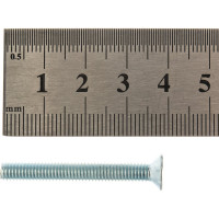 Винт с потайной головкой Саморезик 5х40 оцинк. DIN 965, 250 шт. DIN965-5х40-250