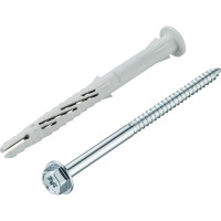 Фасадный дюбель с шурупом Tecfi шлиц TORX, прессшайба 10x120 30 шт 147650