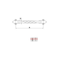 Мебельная ручка Amig 1002-90 6908