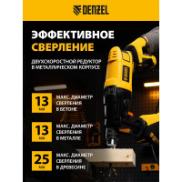 Ударная дрель DENZEL ID-1050-2 26312