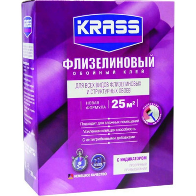 Krass клей флизелиновый для обоев 200г 90002579175