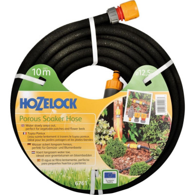 Hozelock Шланг для полива 6761 пористый 1/2 10 м с коннекторами 6761P3600