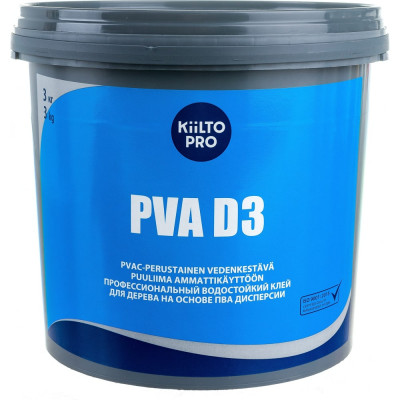 Водостойкий клей для дерева KIILTO PVA D3 T6560.003