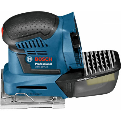 Bosch Аккумуляторная вибрационная шлифмашина GSS 18V-10 06019D0200