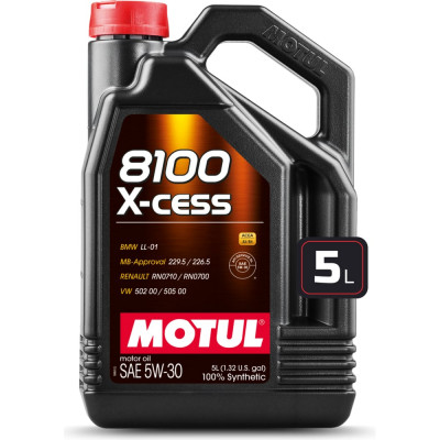 Синтетическое масло MOTUL 8100 X-cess 5W30 108946