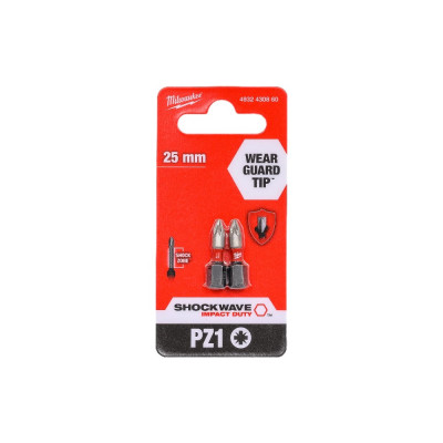 Milwaukee Насадка Milwaukee SHOCKWAVE PZ1 25мм 2шт 4932430860
