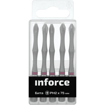 Inforce Бита PH2х75мм 5 шт 11-01-293