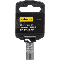 Inforce шестигранная торцева головка 1/4 DR 8мм 11-01-460