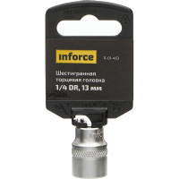 Inforce шестигранная торцева головка 1/4 DR 13мм 11-01-463