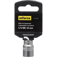 Inforce шестигранная торцевая головка 1/4 DR 12мм 11-01-462