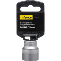 Inforce шестигранная торцева головка 3/8 DR 19мм 11-01-471