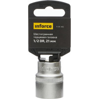 Inforce шестигранная торцева головка 1/2 DR 21мм 11-01-483