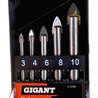 Gigant набор сверл по кафелю 5 шт 3-10 G-11319