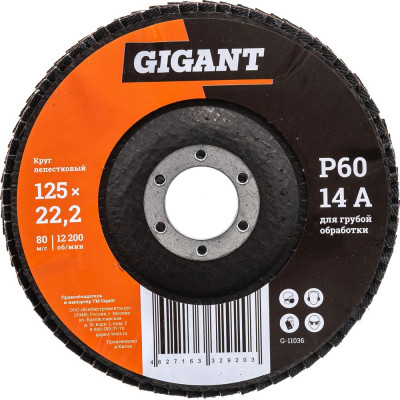 Gigant Круг лепестковый 125x22,2 P60 G-11036